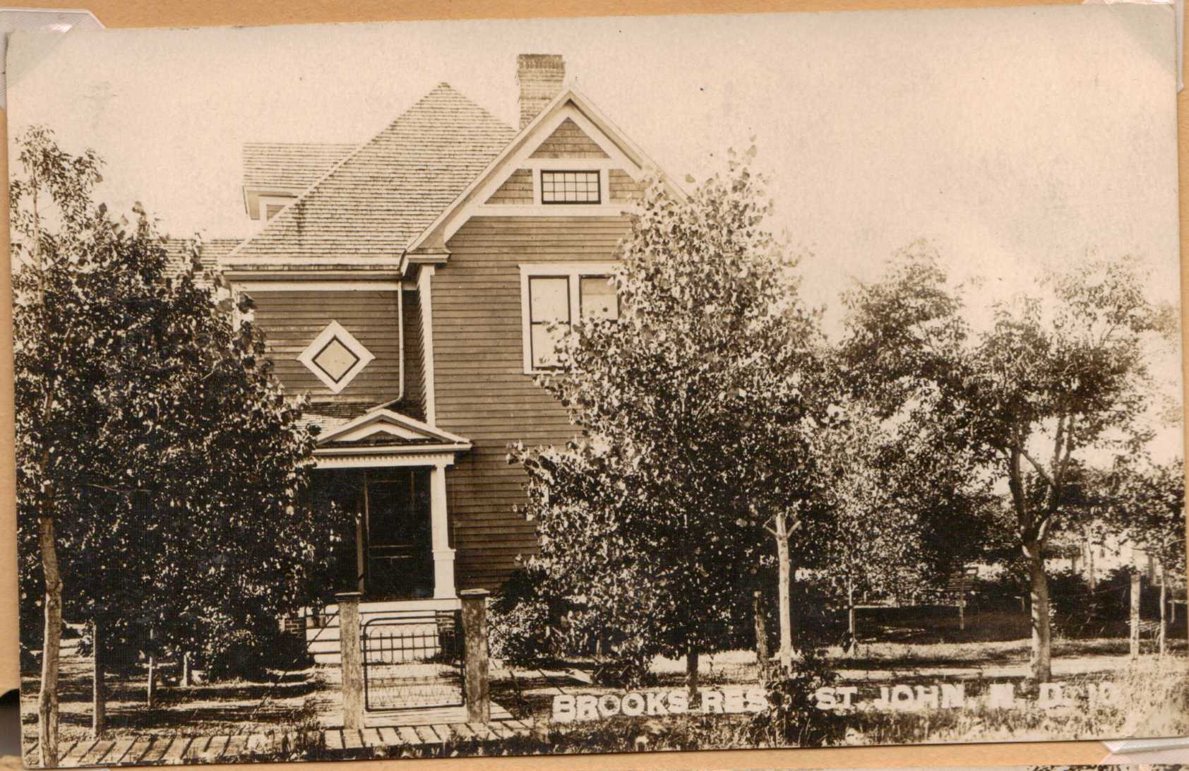Brooks Residence St. John North Dakota Circa early 1900s